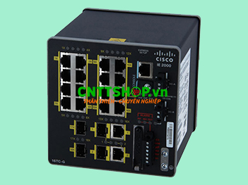 IE-2000-16TC-B Switch Cisco Industrial 16 FE, 2 FE SFP/T, 2 FE uplinks, Lan Base