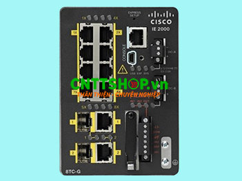 IE-2000-8TC-G-B Switch Cisco Industrial 8 FE, 2 GE Combo Uplinks, Lan Base