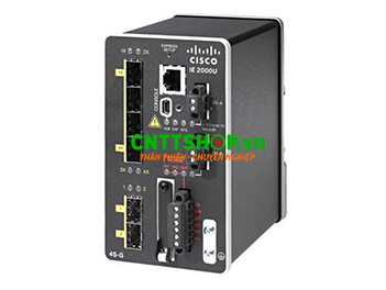 IE-2000U-4S-G Switch Cisco Industrial 4 FE SFP, 2 GE SFP Uplink, LAN Base