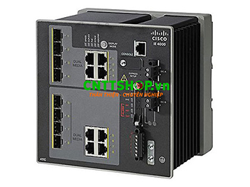 IE-4000-4TC4G-E Switch Cisco Industrial 4 FE combo, 4 GE combo uplink