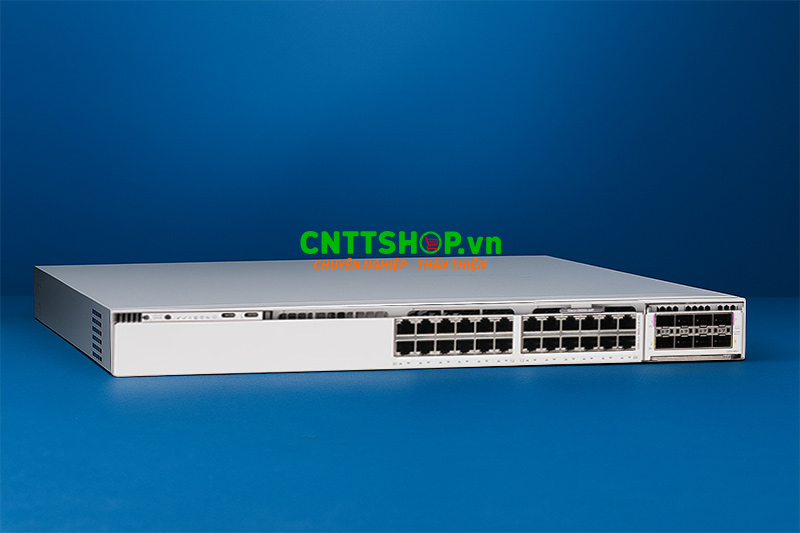 Switch Cisco C9350-24P-A 24 Port 1G PoE+ 30W, Layer3, Network Advantage.
