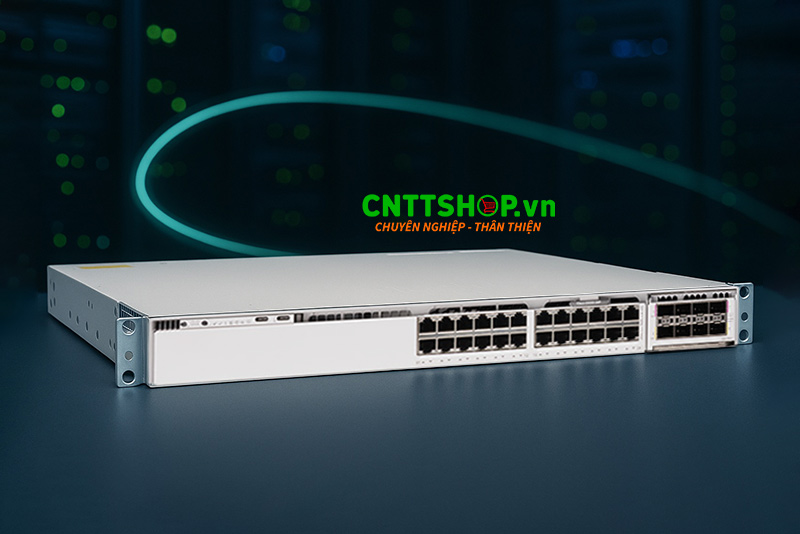 Thiết bị chuyển mạch Switch Cisco C9350-24P-E 24 Port 1G PoE+ 30W