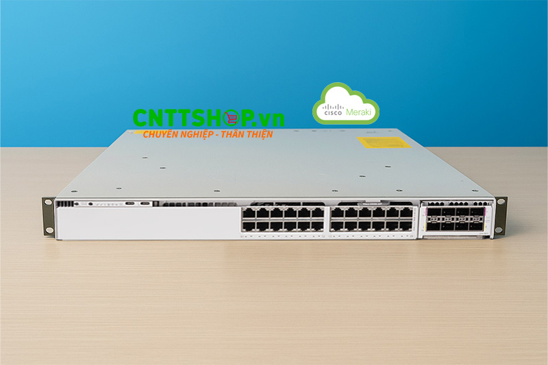 Switch Cisco C9350-24U-M 24 cổng 1G UPOE 60W, qunr lý trên Cloud Meraki