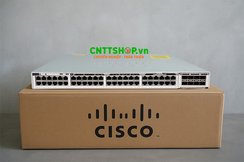 Switch Cisco C9350-48T-M cung cấp 48 cổng 1G, tính năng Layer 3 và quản trị cloud meraki