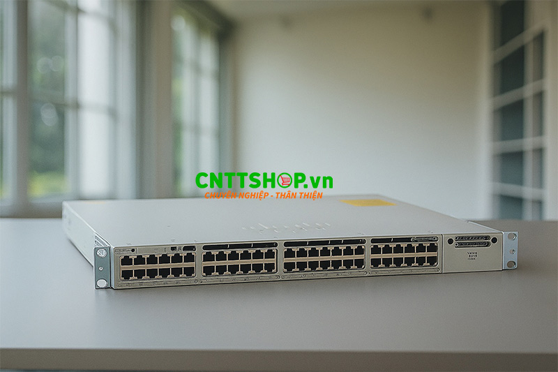 Switch Cisco C9350-48TX có thiết kế 48 cổng 1G/2.5G/5G/10G Multigigabit