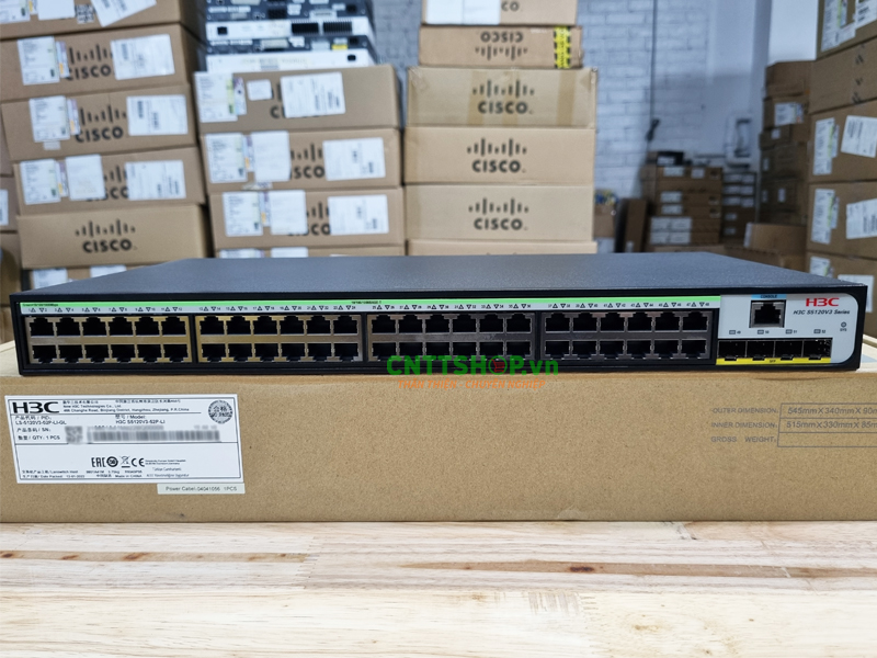 Li Switch LS-5120v3-52P-LI-GL Switch H3C 48x 1GE, 4x 1G SFP Ports