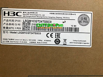 H3C LSQM1CGT24TSSC0 S7503E-M Main Processing Unit with Switching and Routing,Providing 24*10/100/1000BASE-T Ethernet Copper Interfaces(RJ45)+ 4*10G Ethernet Optical Interfaces(SFP+,LC)(SC)