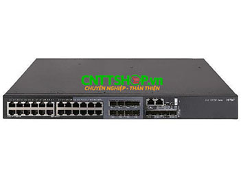 Switch H3C LS-5130S-28C-PWR-HI-GL L2 24 x 1G RJ45 PoE+, 4 x SFP Combo, 4 x SFP+, 1 x Slot, Dual Power Supply