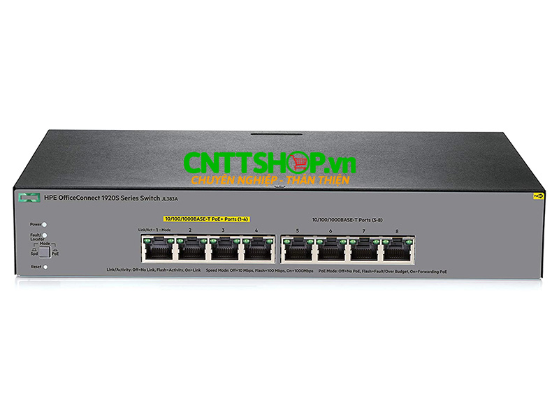 JL383A Switch HPE OfficeConnect 1920S 8 Port 1G PPoE+ 65W