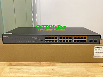 Switch Maipu IS170-26TP-AC(V1) 24-port RJ45 PoE PoE+ 380W, 2x SFP 1G