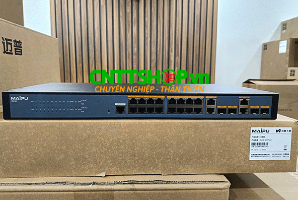 Maipu Switch IS230-20TP-AC 16x 10/100/1000M, 4x 1G Combo uplink, 280W PoE+ Maipu Switch IS230-20TP-AC 16x 10/100/1000M, 4x 1G Combo uplink, 280W PoE+