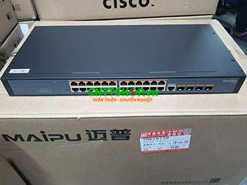 Maipu Switch IS230-28TF-AC 24x 10/100/1000M, 4x 1G SFP, AC Power Supply
