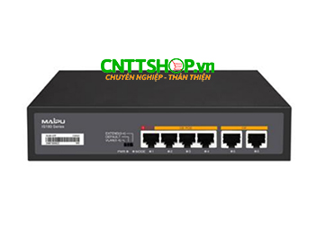 IS180-6TP (V1) Unmanaged Switch Miapu 4x 1GE PoE+, 2x 1GE RJ45