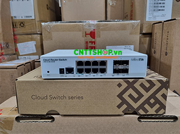 Switch Mikrotik CRS112-8G-4S-IN 8x 1GbE, 4x SFP port, Power Adapter 24V 0.8A