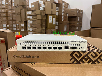 Switch Mikrotik CRS309-1G-8S+IN with 8x SFP+ port, CPU 800Mhz, Ram 512MB