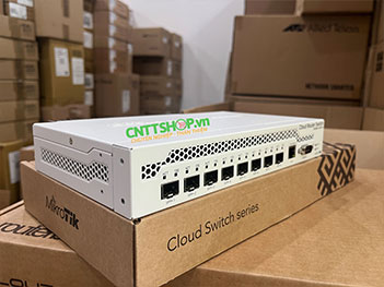 Switch Mikrotik CRS309-1G-8S+IN with 8x SFP+ port, CPU 800Mhz, Ram 512MB