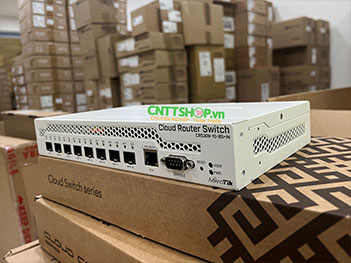 Switch Mikrotik CRS309-1G-8S+IN with 8x SFP+ port, CPU 800Mhz, Ram 512MB