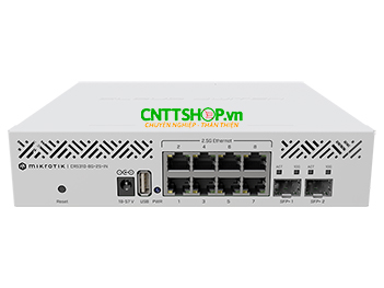 CRS310-8G+2S+IN Switch MikroTik 8x 2.5GE RJ45, 2x 10G SFP+