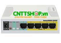 Switch Mikrotik RB260GSP 5x GE, PoE 1x SFP port, plastic case, SwOS Switch Mikrotik RB260GSP 5x GE, PoE 1x SFP port, plastic case, SwOS