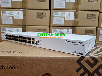 Switch Mikrotik CRS326-24S+2Q+RM with 24x SFP+, 2x QSFP+, RouterOS