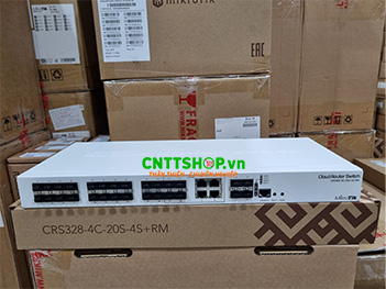 Mikrotik CRS328-4C-20S-4S+RM with 20x SFP, 4 combo RJ45/SFP port, RouterOS/SwOS