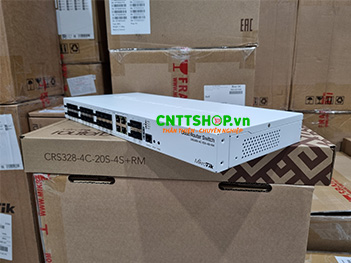 Mikrotik CRS328-4C-20S-4S+RM with 20x SFP, 4 combo RJ45/SFP port, RouterOS/SwOS