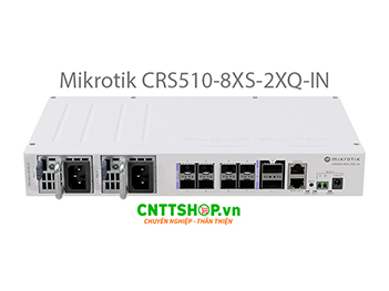 Switch Mikrotik CRS510-8XS-2XQ-IN 2x QSFP28 100G ports, 8x SFP28 25G Ports
