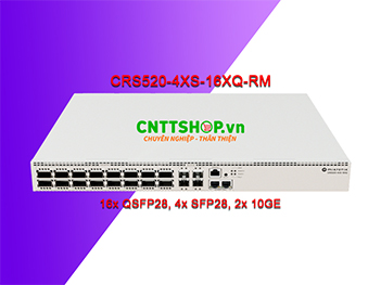 Switch MikroTik CRS520-4XS-16XQ-RM 16x QSFP28, 4x SFP28, 2x 10GE