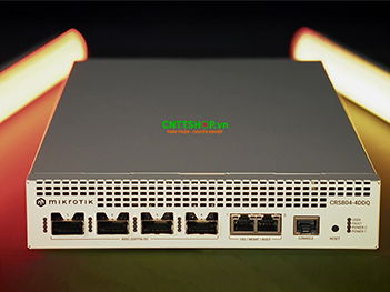 CRS804-4DDQ-hRM - Switch Mikrotik 4x 400G QSFP-DD, 2x 1G/10G RJ45