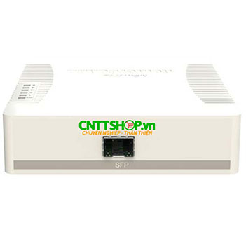 Switch Mikrotik RB260GSP 5x GE, PoE 1x SFP port, plastic case, SwOS
