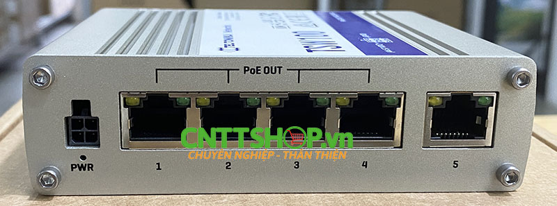 TSW100 Switch industrial Ethernet Teltonika, 5x 1GE With 4 Ports PoE+