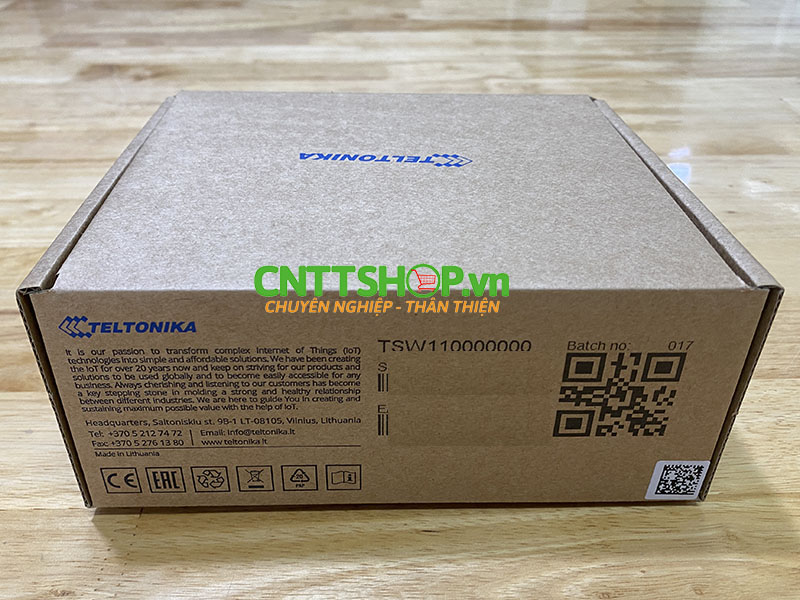 TSW110 Switch Công Nghiệp Teltonika 5x 1G Ethernet LAN ports