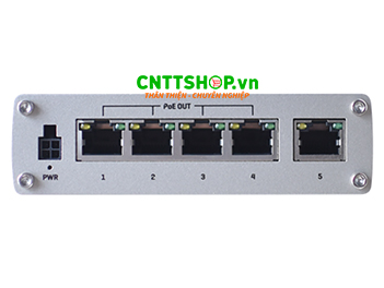 TSW101 Switch Industrial Teltonika 5x 1GE (4x Ports PoE+ 60 W)