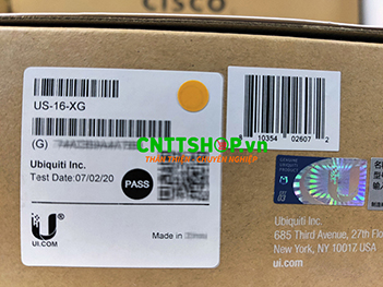 US-16-XG Unifi 10G 16-Port Managed Aggregation Switch