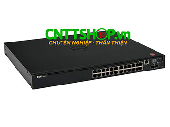 N2024P Dell EMC PowerSwitch 24 Ports PoE+ (30.8W per Port), 2x SFP+ Uplink