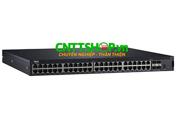 X1052P Dell EMC Networking 48 GbE ports (24 PoE+ 360W), 4 x 10Gb SFP+ ports
