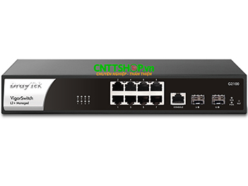 DrayTek VigorSwitch G2100 8x 1G RJ45, 2x 1G SFP Layer 2+