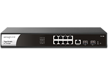 Switch DrayTek VigorSwitch P2100 10 Ports GbE PoE 140W, 2 Port SFP
