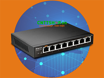 Switch DrayTek VigorSwitch G1080 8-Port Gigabit Smart Lite Managed