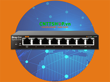Switch DrayTek VigorSwitch G1080 8-Port Gigabit Smart Lite Managed