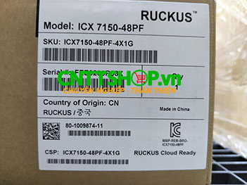 ICX7150-48PF-4X1G Ruckus ICX 7150 48 Ports PoE+ 740W Switch with 1 GBE Uplinks