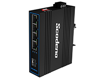 Scodeno V-IS10F-4P-S 4 Port 10/100Mbps POE, 1 SFP Uplink Industrial Switch
