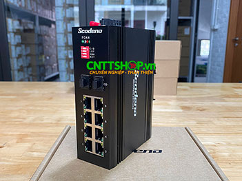 Scodeno V-IS10F-8T-2S 8x 10/100Mbps RJ45, 2SFP Gigabit Fiber Uplink Industrial Switch