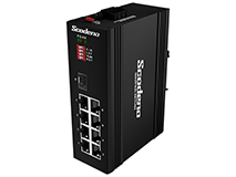 Scodeno V-IS10F-8T-S 8x 10/100Mbps RJ45, SFP Gigabit Fiber Uplink Industrial Switch Scodeno V-IS10F-8T-S 8x 10/100Mbps RJ45, SFP Gigabit Fiber Uplink Industrial Switch