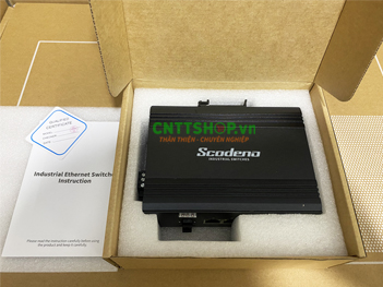 V-IS10G-4P-2S 4x 10/100/1000M POE, 2 Port Gigabit Fiber (SFP) Uplink Industrial Switch