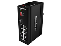 V-IS10G-8P-S 8x 10/100/1000M POE, 1 Port Gigabit Fiber (SFP) Uplink Industrial Switch V-IS10G-8P-S 8x 10/100/1000M POE, 1 Port Gigabit Fiber (SFP) Uplink Industrial Switch