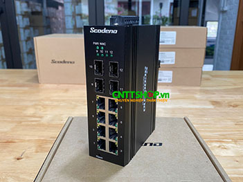 V-IS20G-8P-4S Industrial Switch Layer 2, 8x 10/100/1000M POE, 4SFP Gigabit Uplink