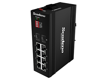 Scodeno V-IS10G-8T-2S 8x 10/100/1000M RJ45 , SFP Uplink Industrial Switch