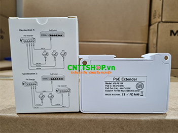 VS-PE13F VSTeK Repeater 4 Port 100M PoE Switch