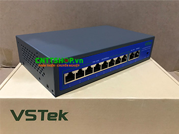 Switch Unmanaged VSTeK VS-SF1082FP 8x 10/100Mbps PoE 120W